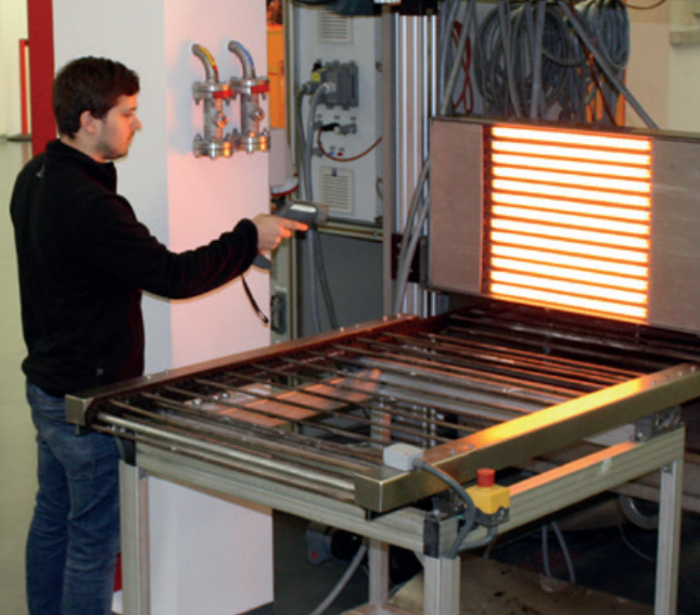 Carbon fiber infrared lamp fab